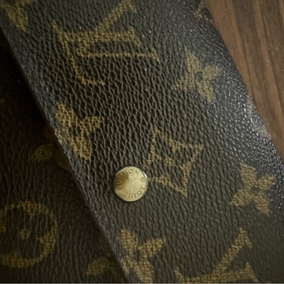 Louis Vuitton Vintage LV Brown Monogram Logo Trifold Wallet - Picture 2 of 15